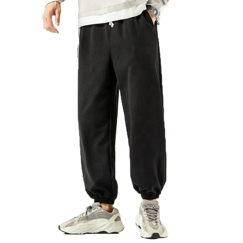 JL0227B Streetwear French Terry Flared Jogger Sweatpants Cotton Flare Sweat Pants Men Puff Printing Sweatpants Men