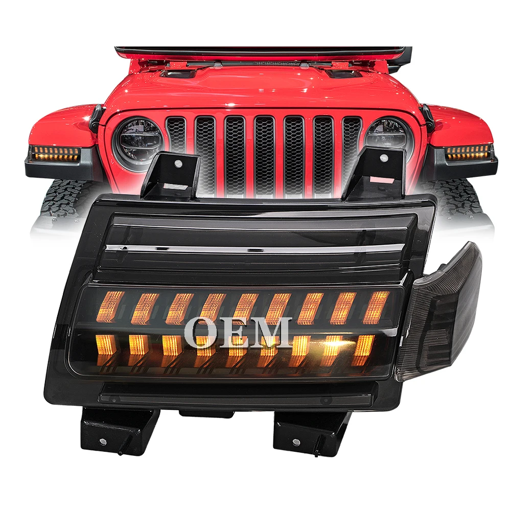 For Jeep Jl Led Turn Signal Drl Led Daytime Running Parking Light Emarke Turn signal for Defender