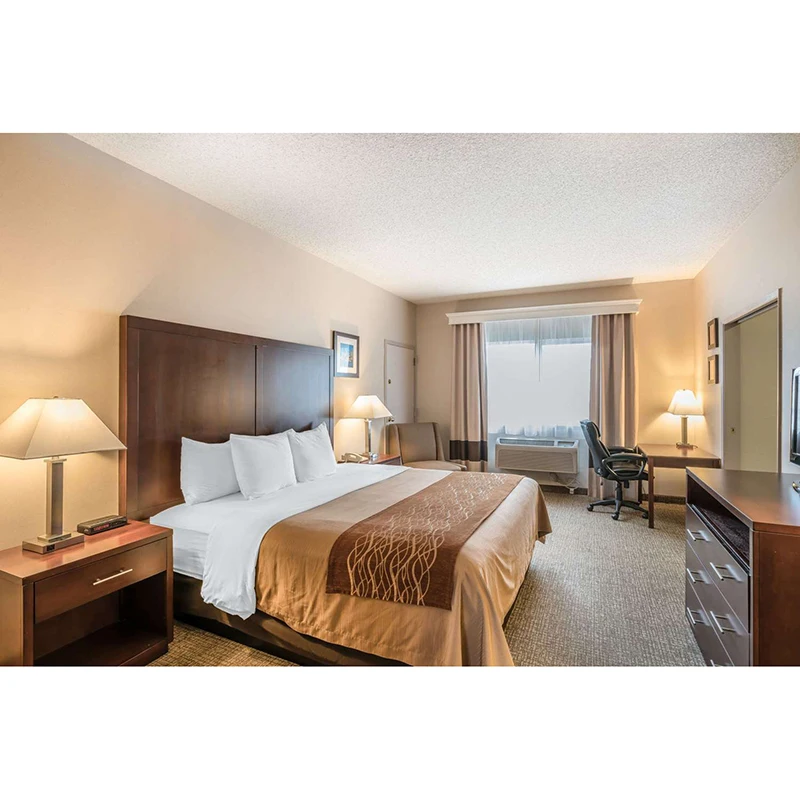 Мебель для коммерческих отелей Comfort inn, современная деревянная мебель для спальни