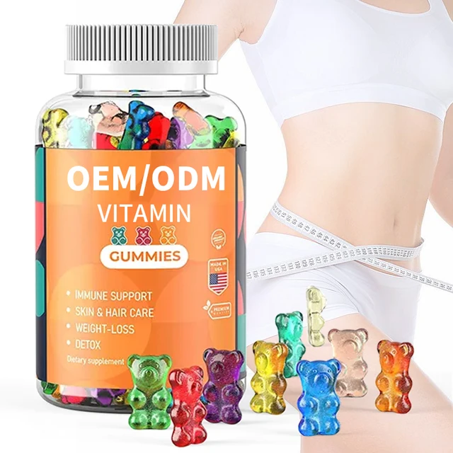 Best Selling Products OEM Private Label Weight Loss Detox Gummy Immune Support Supplement Vitamin Gummies
