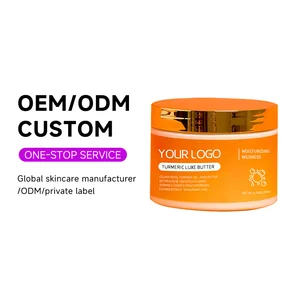 OEM ODM Lotion Black Skin Care Strong Whitening Product Vitamin C Niacinamide Moisturizing Hydrating Facial Turmeric Face Cream