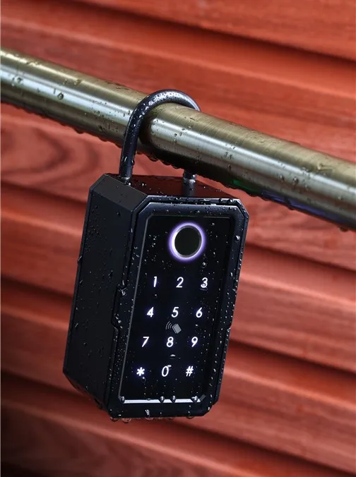 smartek新到货防水智能钥匙盒用于钥匙存储应用程序指纹代码组合钥匙