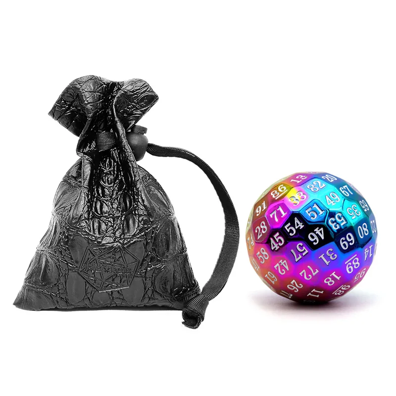 Customized Polyhedral Multisided Plated Ancient Metal Dice Tin 1000 Sided Dice Magic Trick
