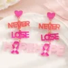 Boucles d'oreilles clous rose 11 9800