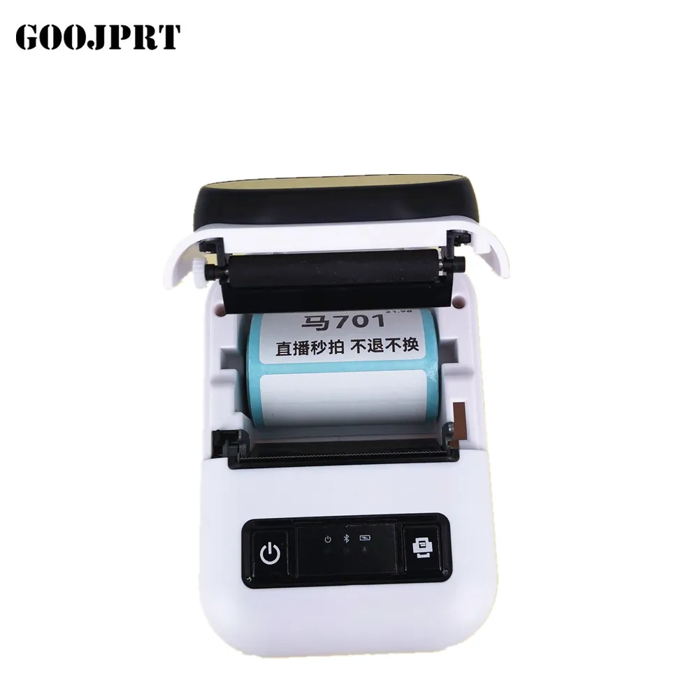 Small Portable Price Tag Label Printer Barcode QR Code Sticker Label Thermal Printer for Jewel Garment Cable Mark