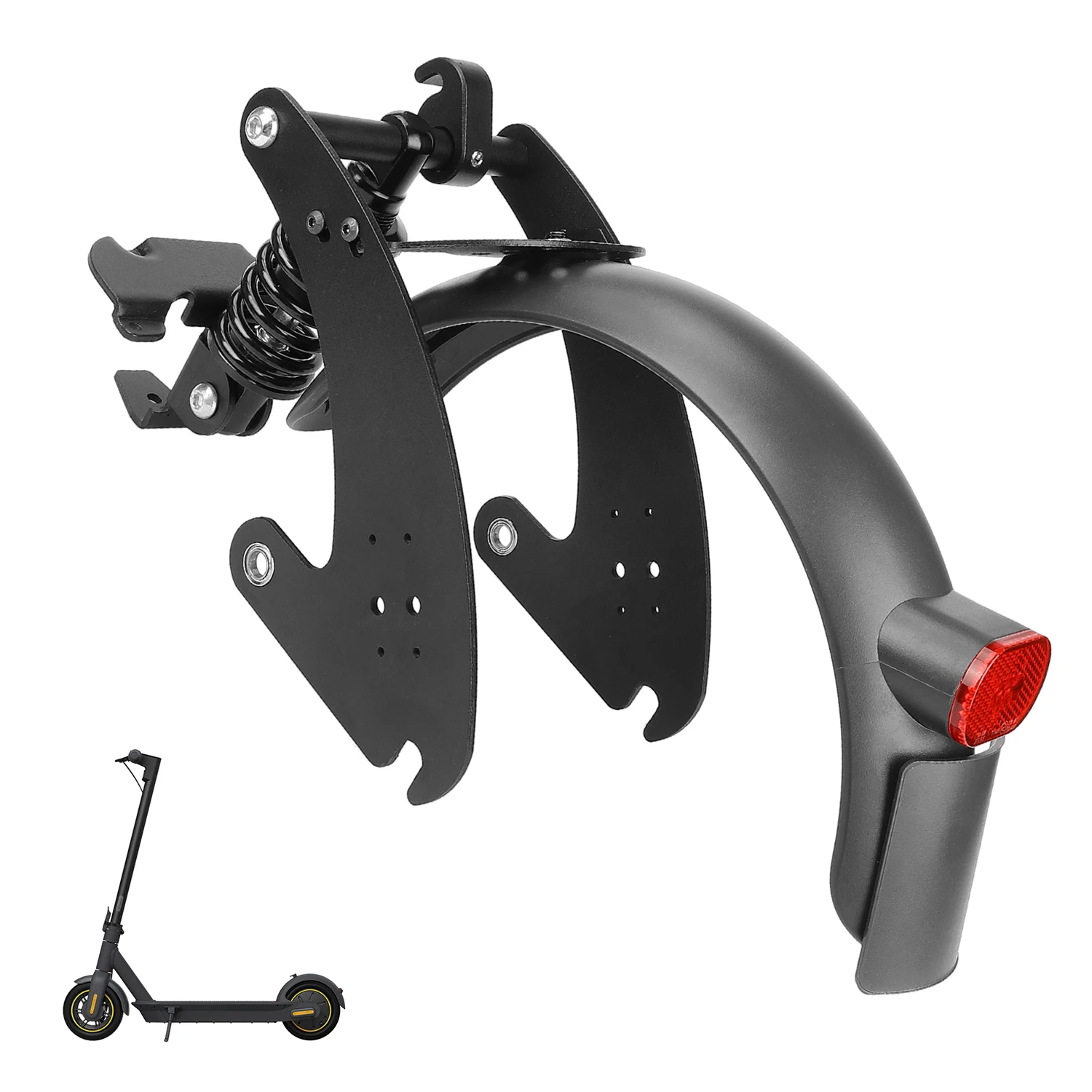 V2 Rear Suspension With Mudguard And Back Lamp For Ninebot G30 Max ...