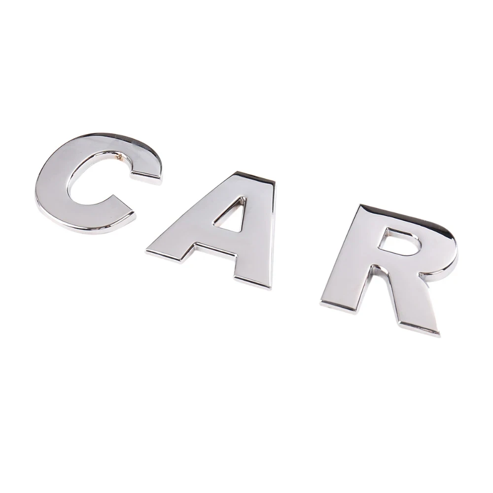 Custom 3d Abs Letters Car Sticker Emblem Badge Make Your Own Car Plates ...