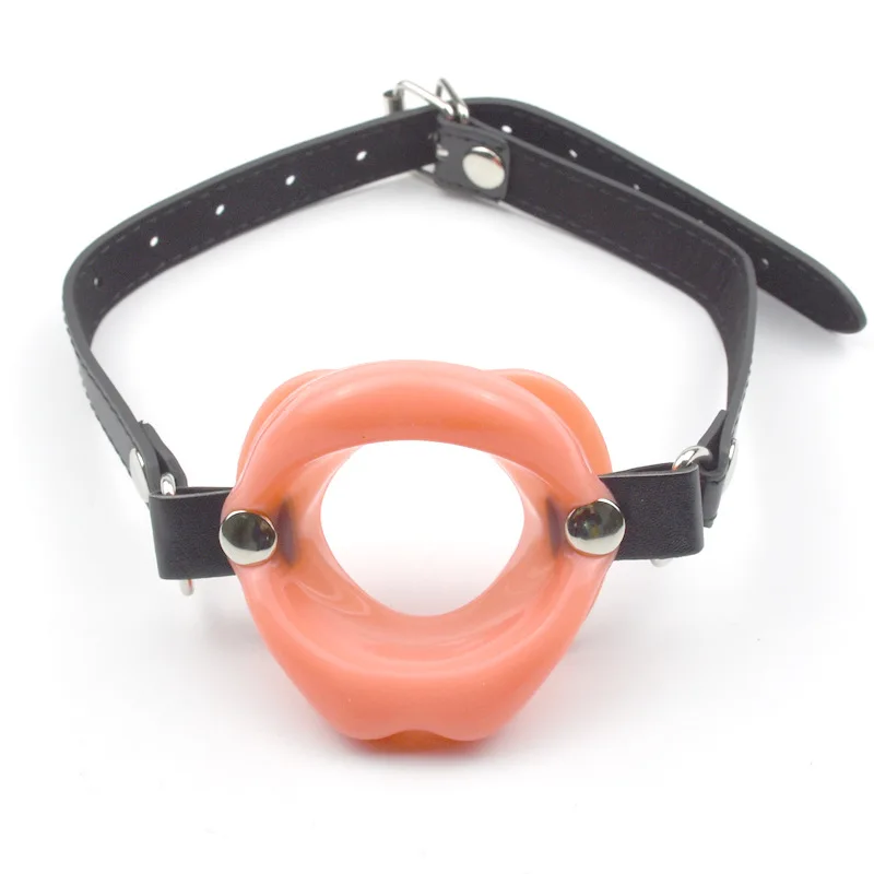 Sexy Lips Open Mouth Gags Leather Opener Fetish Erotic Sexy Toys