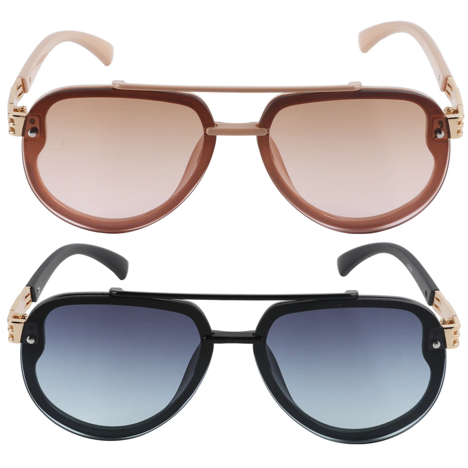 Cross Border Punk Sunglasses European And American Metal Embellish