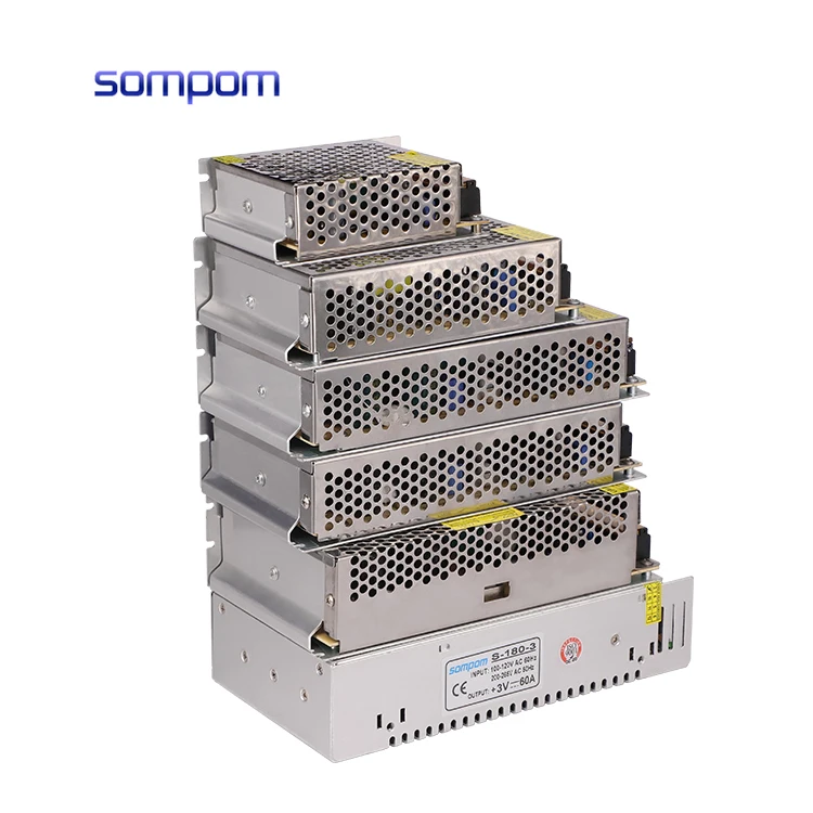 SOMPOM 3v60a180w Switching Power Spym 180w Switch Power Supply for Led