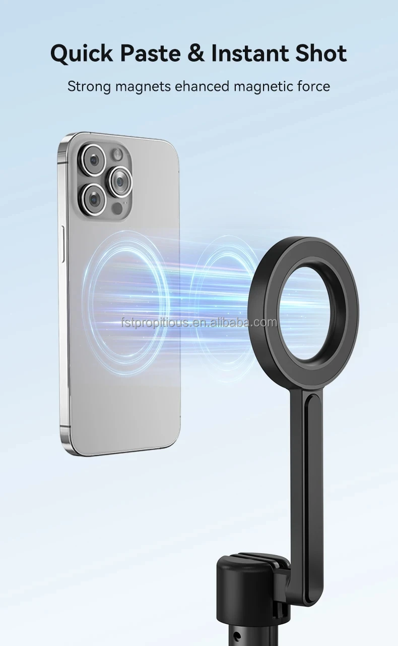 Telesin 1.3m Retractable Remote Control Selfie Stick With All