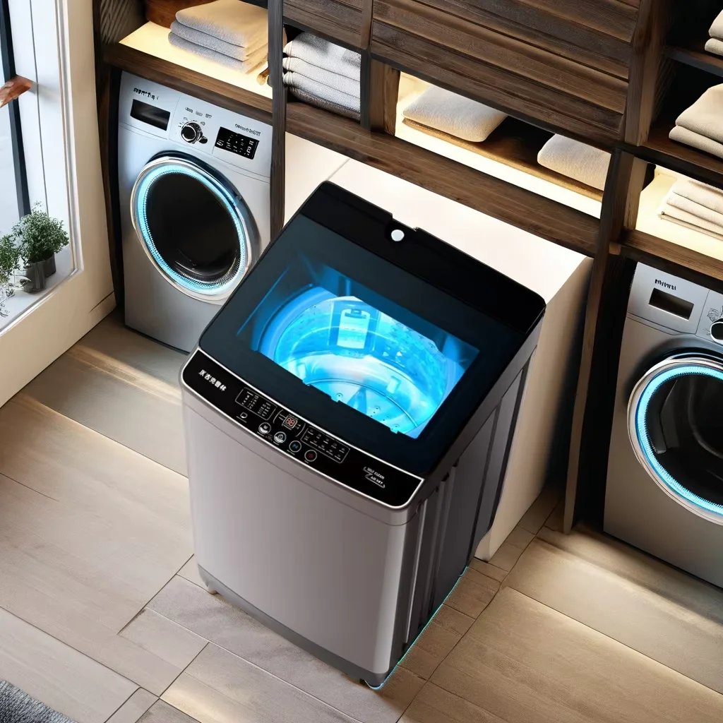 Smart Top-Loading Fully Automatic Washing Machine New Condition Electric Household Plastic Cover Smart Washer