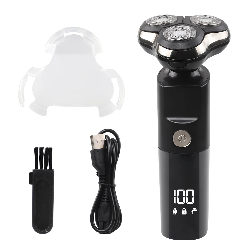 New Multifunction 3d Professional Cordless Rechargeable Beard Head