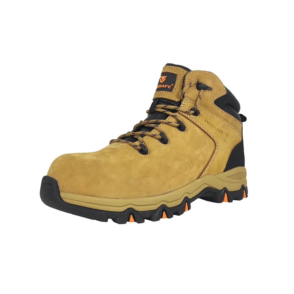 VITOSAFE Anti-Static Anti-Smashing Sports Work Boots with Rubber Outsole Oil Resistant Safety Shoes for Spring and Autumn