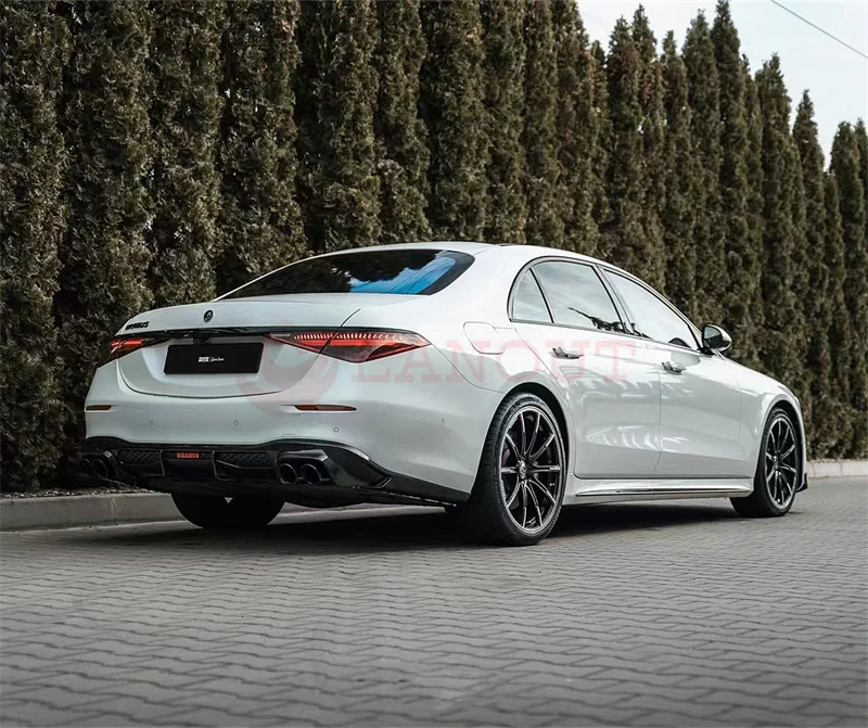 Difusor de Lábio Frontal Spoiler e Pontas para Mercedes Benz S-Class foto 5