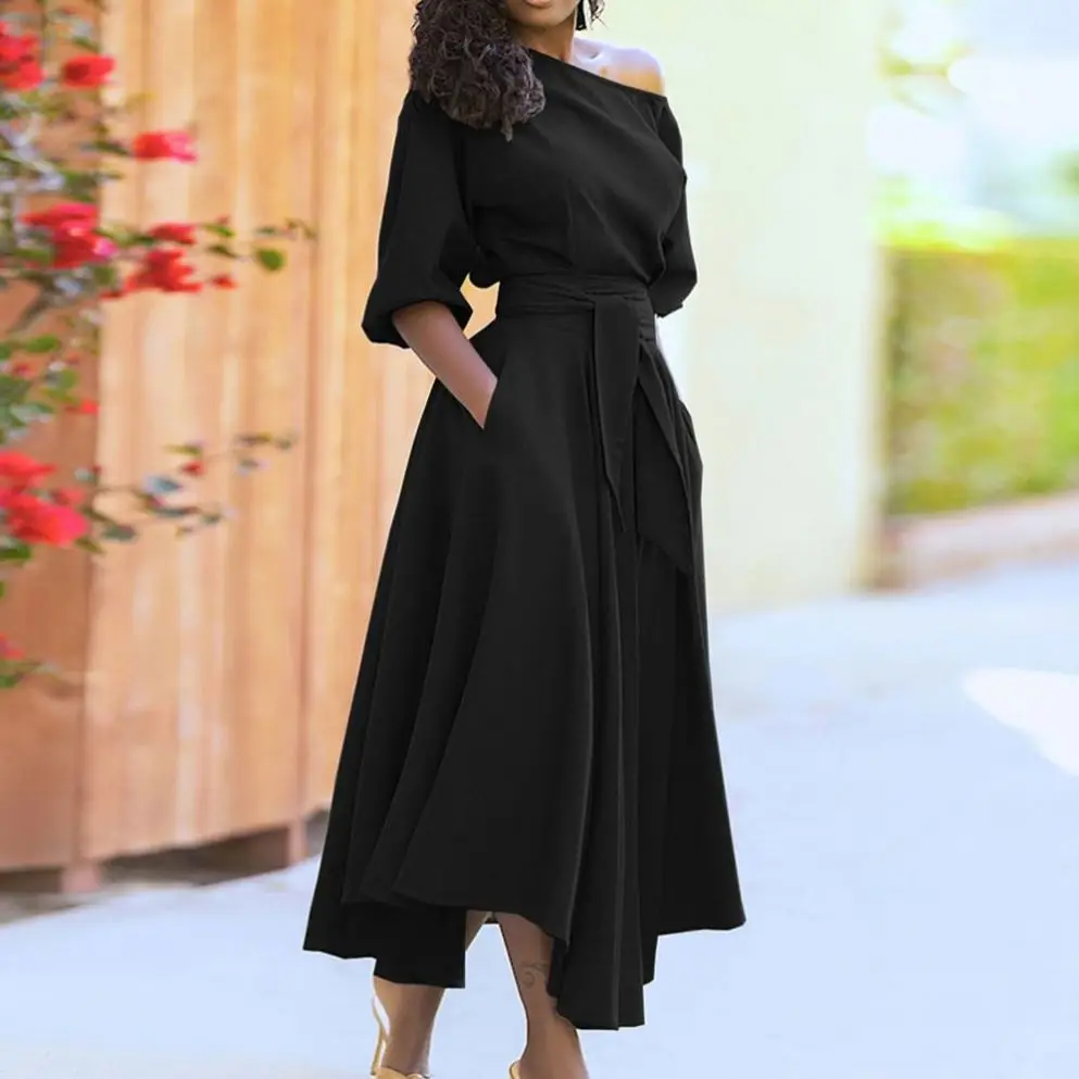 knee length dresses for ladies Fit And Flare Midi Dress / Half Sleeves Midi Dress / Beige Dress / Mid –  Store of Suhel main image 0