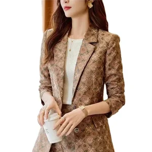 European American Jacquard Fabric Octopus Crisp Suit Brocade Clothing High Definition Single Breasted Suit Plus Size Feature
