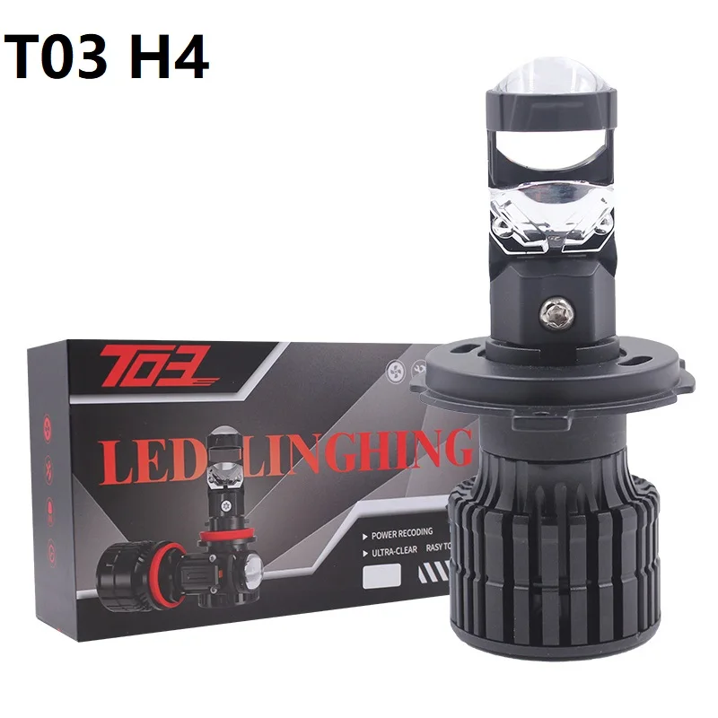 FSYLX T03 Car LED Headlight Bulb H7 H11 H4 9005 9006 20000LM 110W IP65 Waterproof 6000K 12V Aluminum
