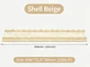 018 Coquille en forme de U blanc laiteux