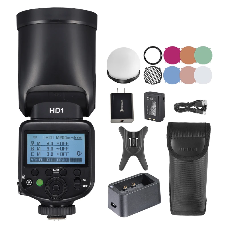 JINBEI HD-1 Camera Flash Light Strobe Flash Power 80ws