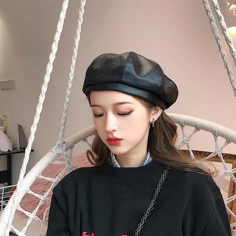 Wholesale Fashion Custom Leather Beret 