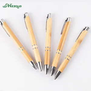 Personalized Wholesale Promotional Cheap Eco Friendly Gift Custom Logo Bamboo Ballpoint Ball Pen-customized Bamboo Pen