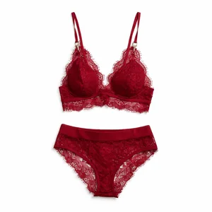 Lace Bra with All Over Floral Mesh 18 Years Experience Sexy Underwear Women Lingerie for Romance Modern Lace Bra Wholesale