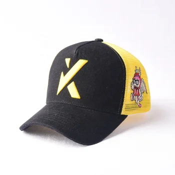 2024 custom your own logo hats Women Mens Mesh Gorras Deportivas embroidery logo 5 panel denim trucker hat cap