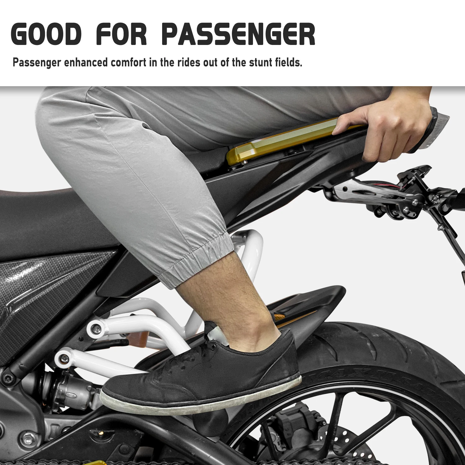 Poignée De Rail De Siège Arrière Barres D'appui Arrière Moto