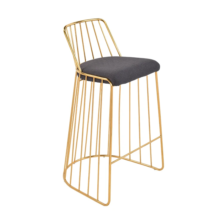 Скандинавский стул из кованого железа, высокий стул для бара, стул для кафе, стул для отдыха, стул для ресторана, креативный высокий стул