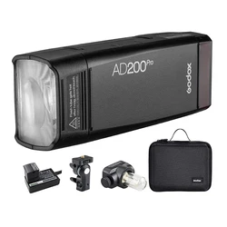 Godox AD200 Pro AD200Pro 200Ws 2.4G Pocket Flash Strobe 1/8000 HSS 500 Full Power Flashes detail image