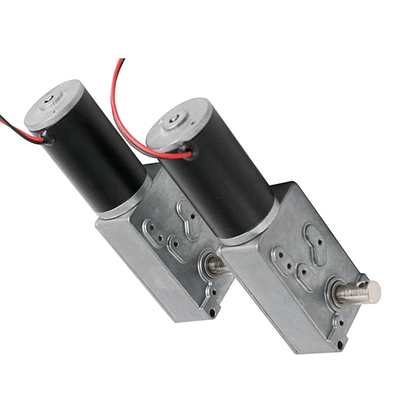 DSD 12V DC Motor 5Nm Small  Worm Gear Motor With 70mm Length Gearbox With High Torque  for money counting machine