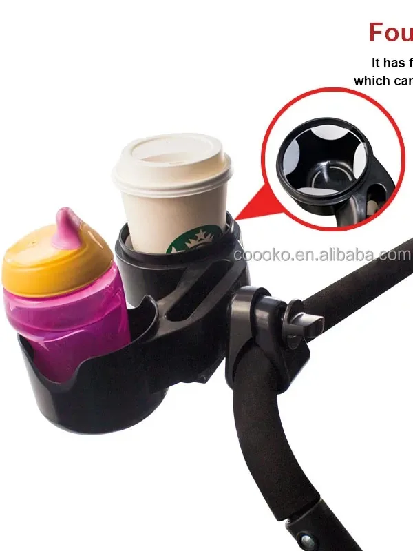 2 In 1 Universal Stroller Cup Holder Stroller Cup Holder Kids Snack Collector And Drink Holder
