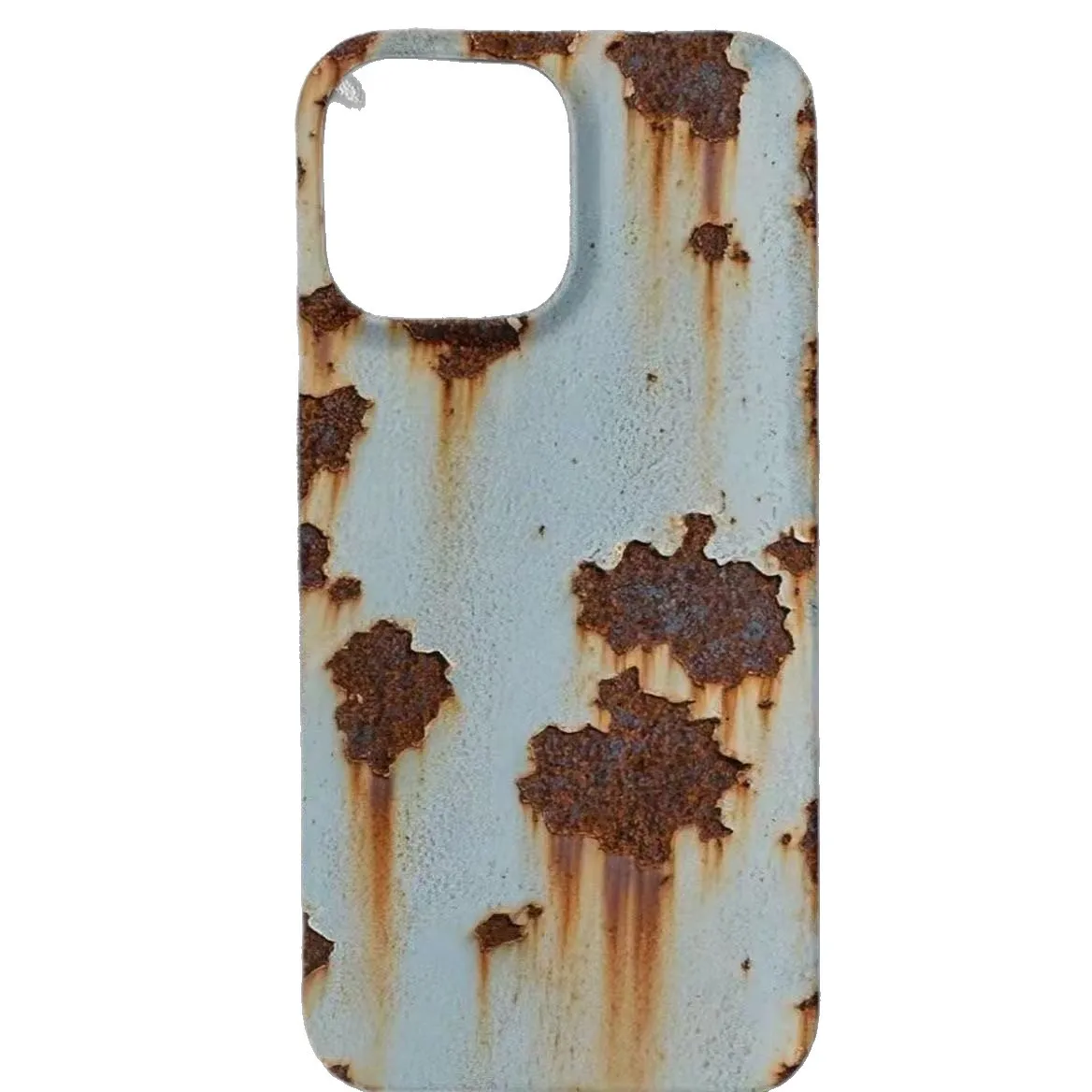 Heat Transfer Rusty Fleece Shell Style Film Hard Phone Shell Case for iPhone 17 16 15 14 13 12 Pro Max Plus Protect Phone Cover