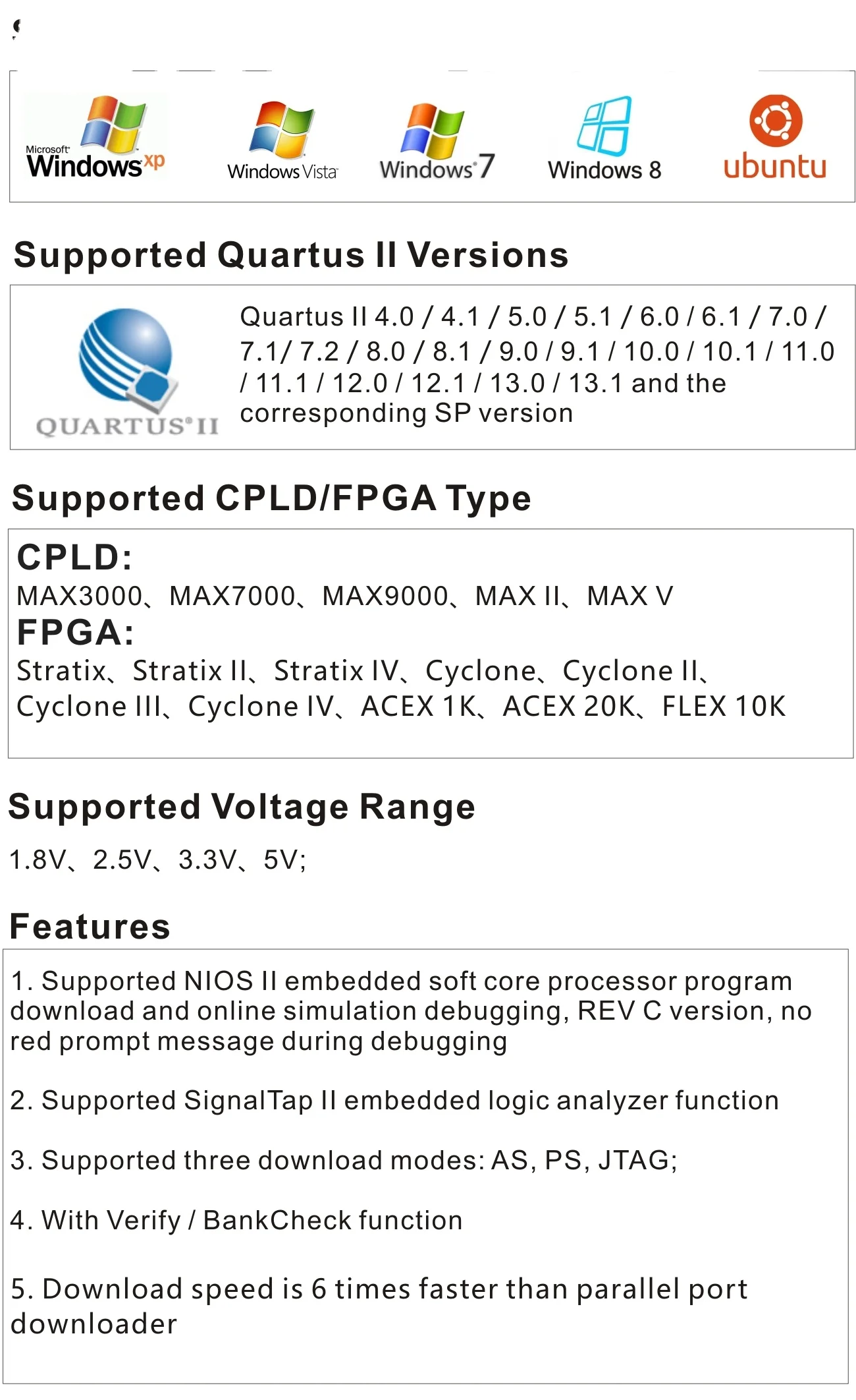 ALINX Platform Cable USB FPGA for XILINX FPGA JTAG Program Download