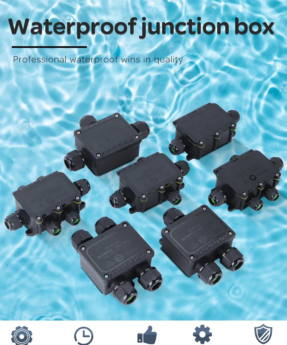 Ip68 Inner Size 72*45.5*22mm Junction Box Waterproof Box Junction With