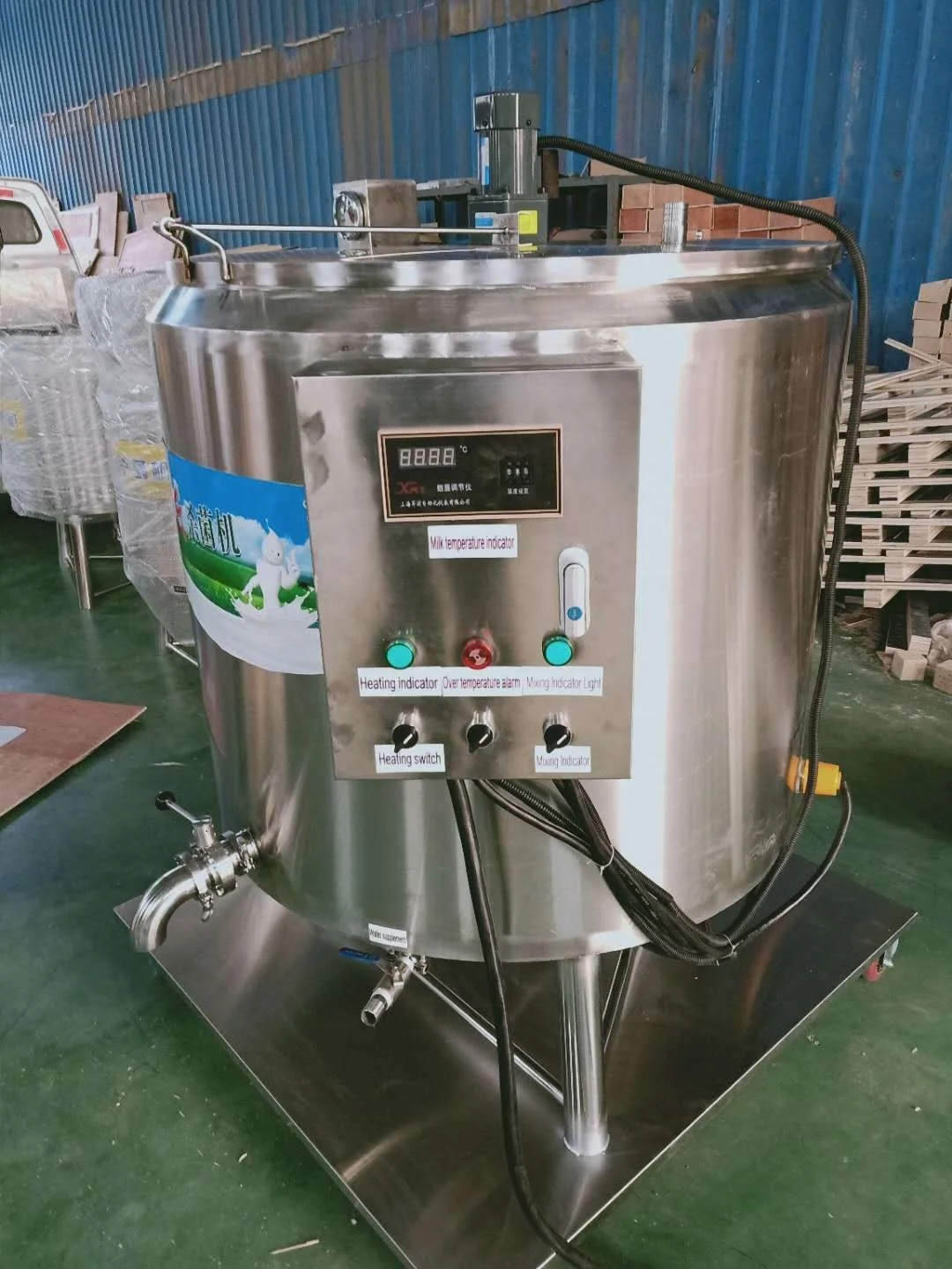 Beverage Milk Juice Electric Cooling Heating Sterilizer Pasteurizing Machine with Cooler