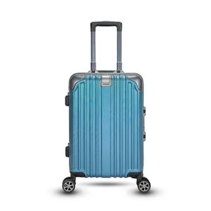 Dongguan Factory Customized Designer Lightweight Trolley Luggage PC Carry-On Travel Bag with Big Capacity Lock Opening Method