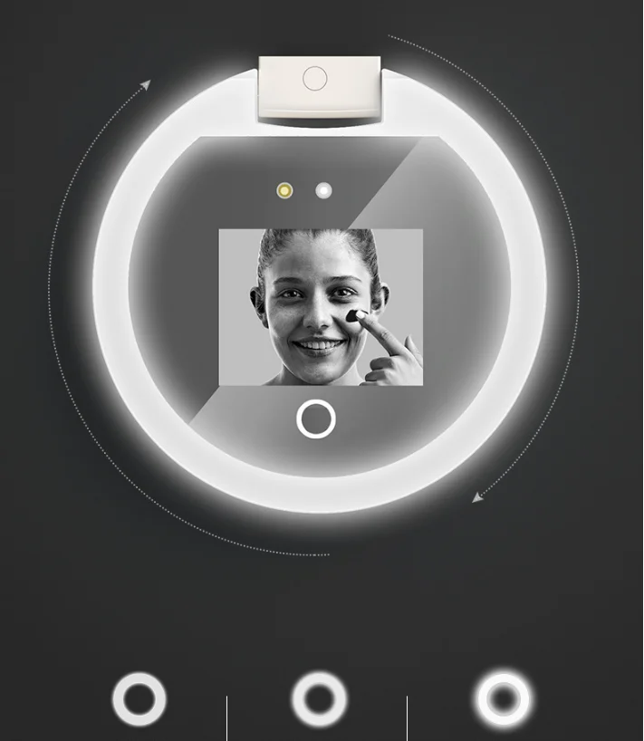 Портативный освещенные УФ-защита от солнечных лучей компактное зеркало с УФ-камера для солнцезащитного крема