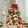 Felt snow tree red