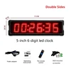 Red- 5 inch digit (double sides)