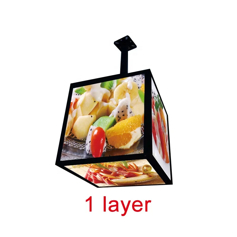 LEDポスターライトボックス5面ビルボード用ショップドア30cm