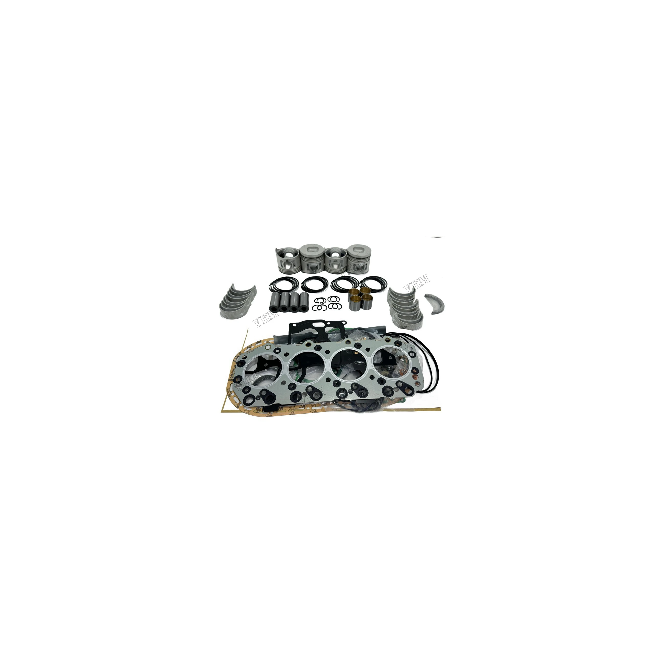 Stock Complete Overhaul Gasket Kit With Cylinder Gaskets Bearings Piston Rings Suitable for Isuzu D201 Diesel Engine Spare Parts