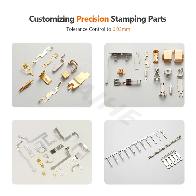 Customizing Precision Stamping Clip Parts Brass Copper Stainless Steel Battery Flat Leaf Contact Springs to SMT SMD PCB