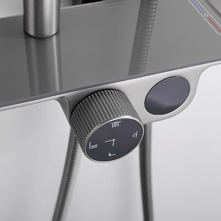 Juego de mezclador completo de ducha para baño frío y caliente