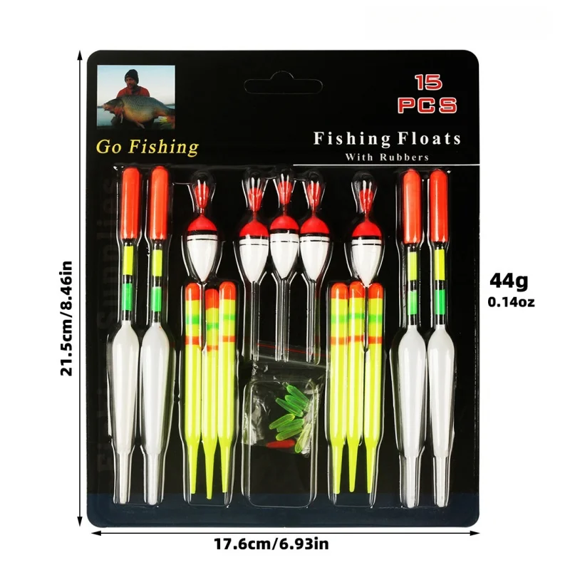 Wholesale 15pcs Fishing Float Set Fishing Buoy Accessories Kit Foam ...