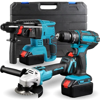 High quality factory wholesale New Power Sealed Original makitas Combo 3 In 1 Tool Kit Cordless Drill electric tool set