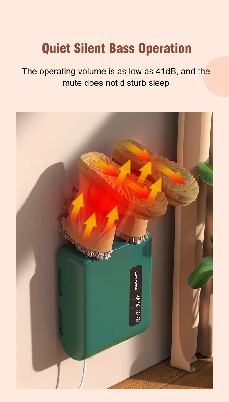 Electric Shoe Dryer Wall Mounted Boots Deodorizer Household
