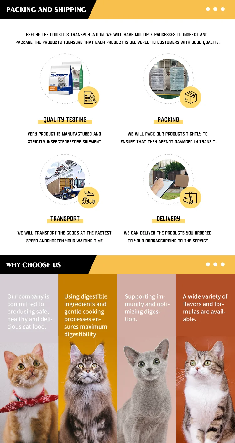 China Manufacturer Private Label Pure Natural Organic Cat Food High