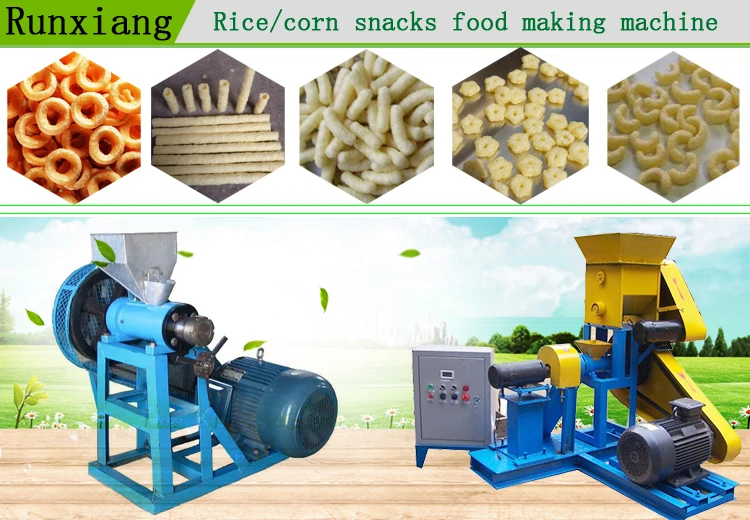Commercial Electric Puff Snacks Making Snack Food Extruder Corn Puff ...